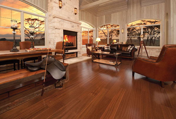 Exotic Collection – African Mahogany Brass by Mirage Floors