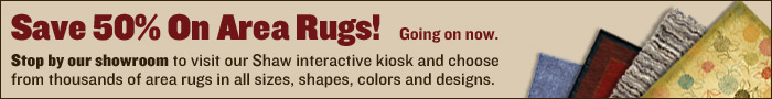 50% Off Area Rugs