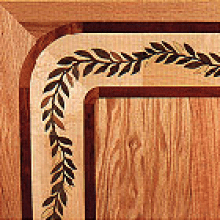 Hardwood flooring border