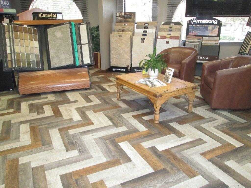 Herringbone luxury vinyl plank flooring - masname