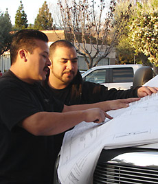 Going Over Plans