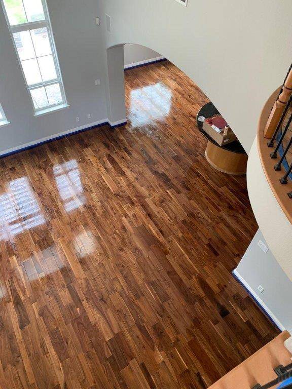 American Walnut Floor After Refinishing