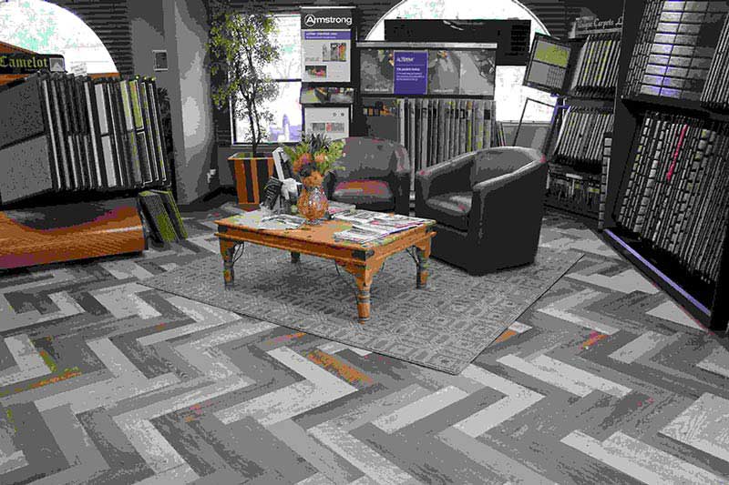 Marmoleum Floors Gallery Slaughterbeck Inc Campbell Ca Flooring Showroom Front Lobby
