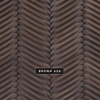 Curva Du Chateau wall covering sample in brown ash.