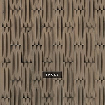 Curva Du Chateau wall covering sample in smoke.