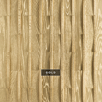 Curva Du Chateau wall covering sample in gold