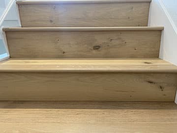 Hardwood Stair Treads & Risers, Bullnose Wood Steps