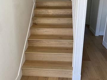 engineered hardwood flooring on stairs board risers