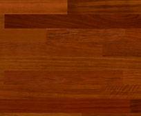 Brazilian cherry hardwood flooring swatch representing exotic wood species.