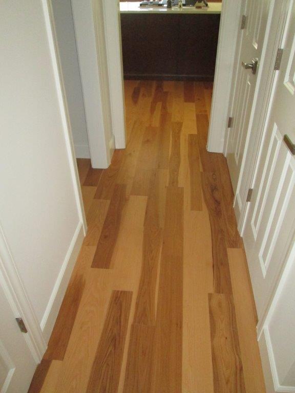 Hickory Hardwood Floors Installed in Hallway