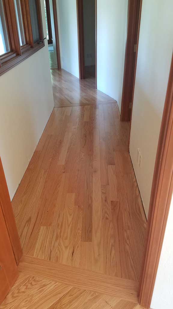 Many Angles & Corners Were Needed in this Custom Hardwood Flooring in this Los Gatos Home