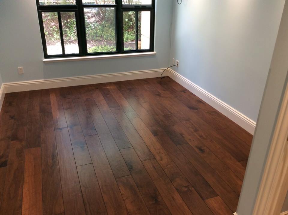 Walnut Hardwood Floors in Bedroom