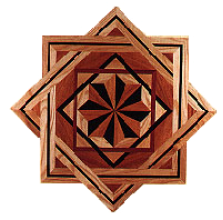 Hardwood floor medallion
