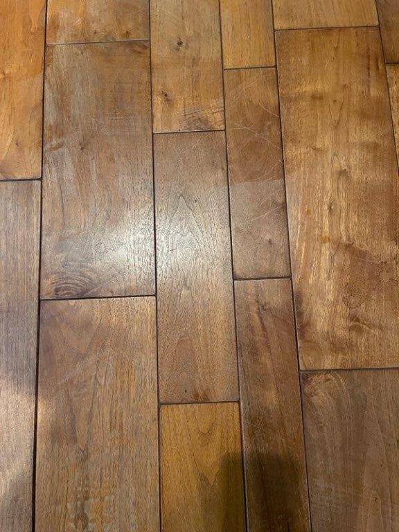 Heavy Scratches on Hardwood Flooring Before Refinishing