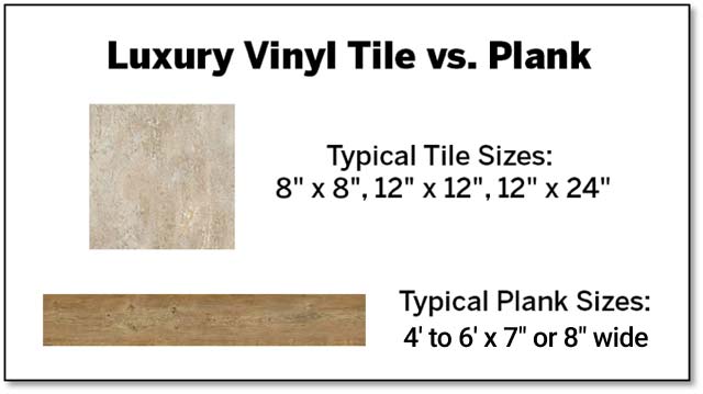 Luxury vinyl tile vs plank