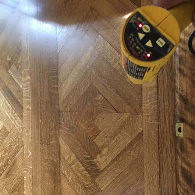 drying repaired hole in hardwood floor
