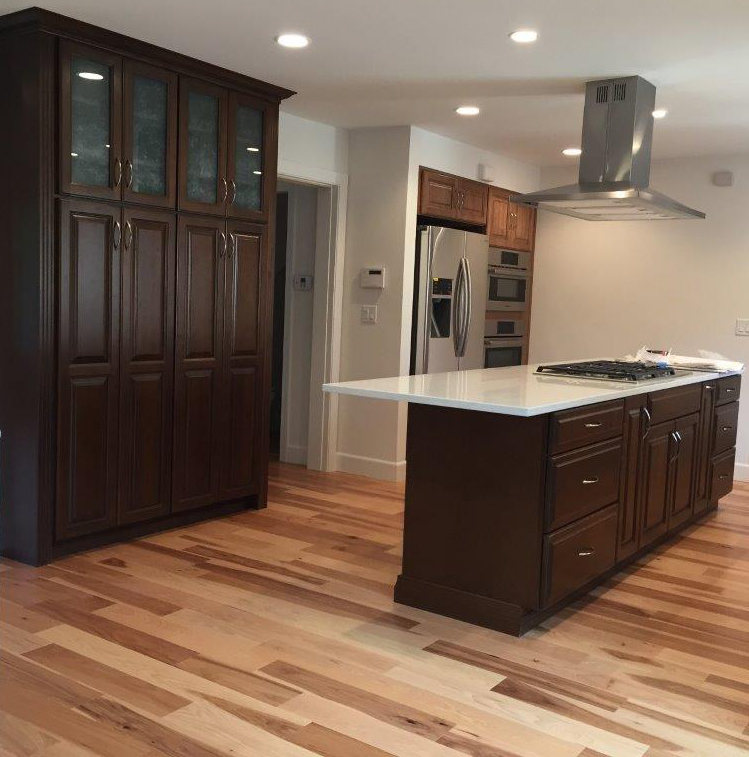 Hickory Hardwood Floors in Kitchen